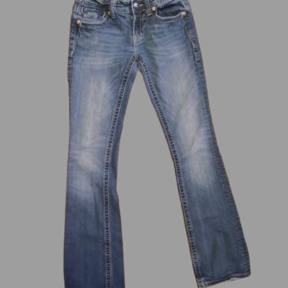 Miss Me Blue Boot Cut Jeans - Picture 1 of 8